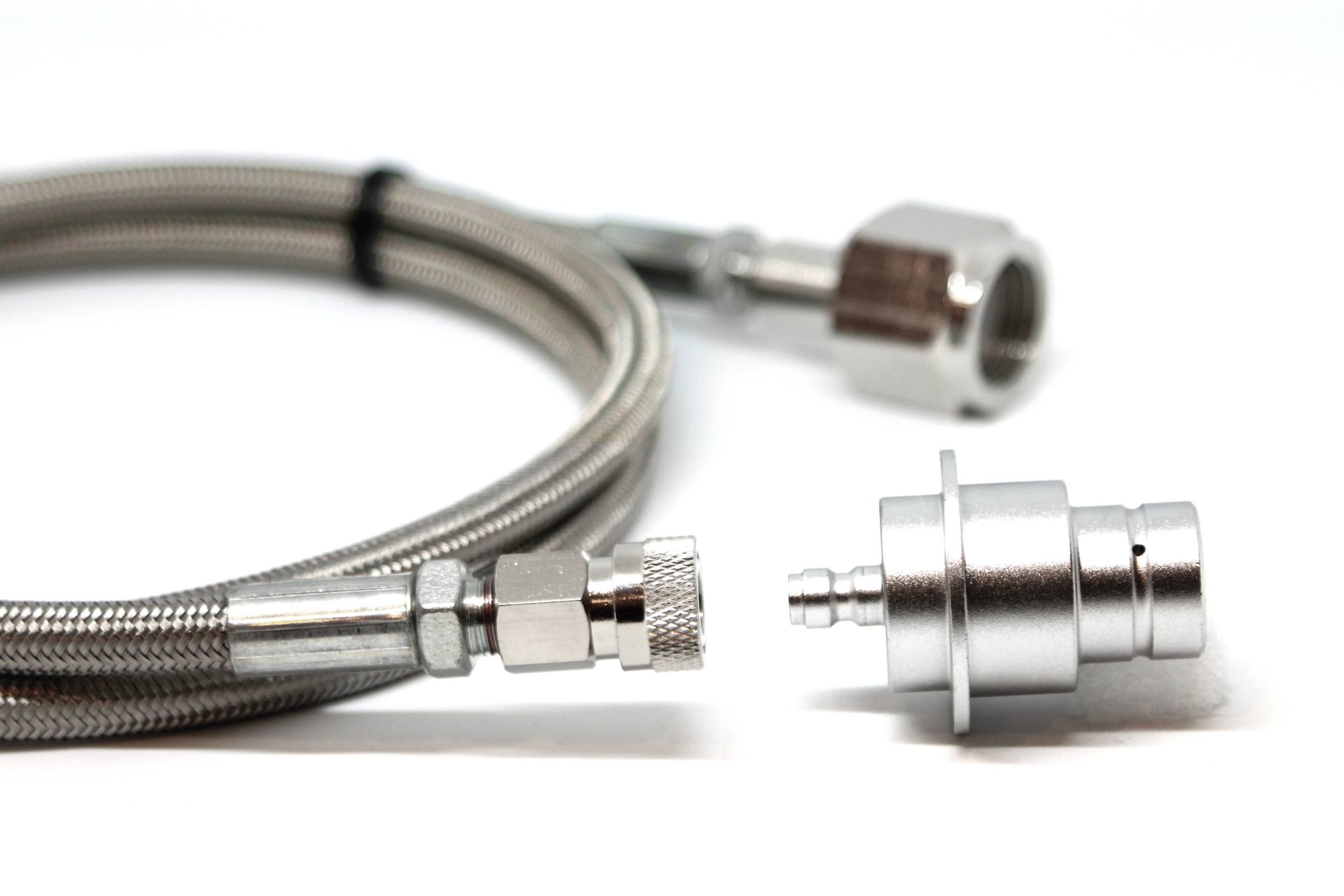 Adaptateur Tuyau Paintball Avec Déconnexion Rapide - Bobine Haut Débit
